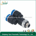 PX Branch One Touch Y Brass Zinc NPT Thread Pneumatic Tube Fittings